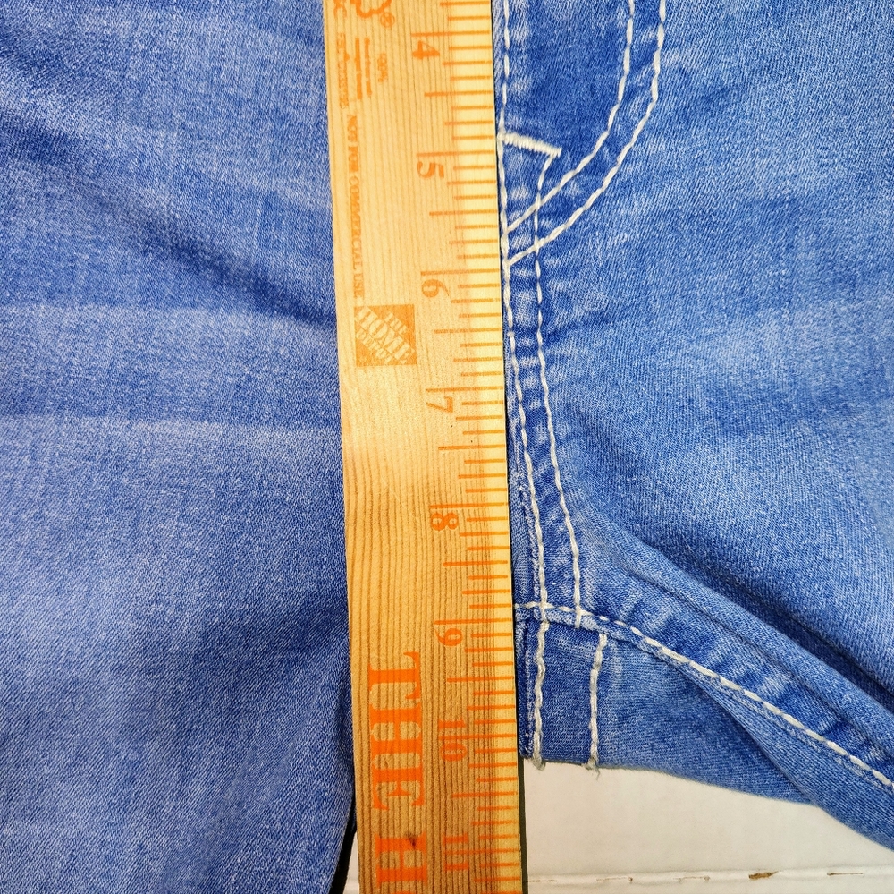 True Religion Jeans Women’s 26 Blue Jennie Curvy Super Skinny Denim Button Flap - Picture 10 of 12